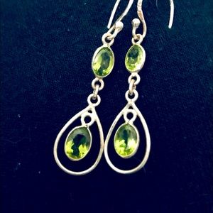 Peridot lovely earrings. Exquisite.